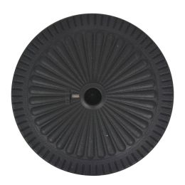 vidaXL Parasol Base Resin Round Black 63.9 lb