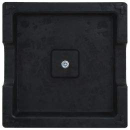 vidaXL Parasol Base Square Polyresin 8 kg Black