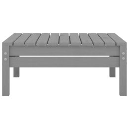 vidaXL 4 Piece Patio Lounge Set Solid Wood Pine Gray